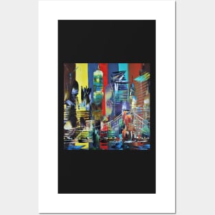 City of New York America Abstract 629 Posters and Art